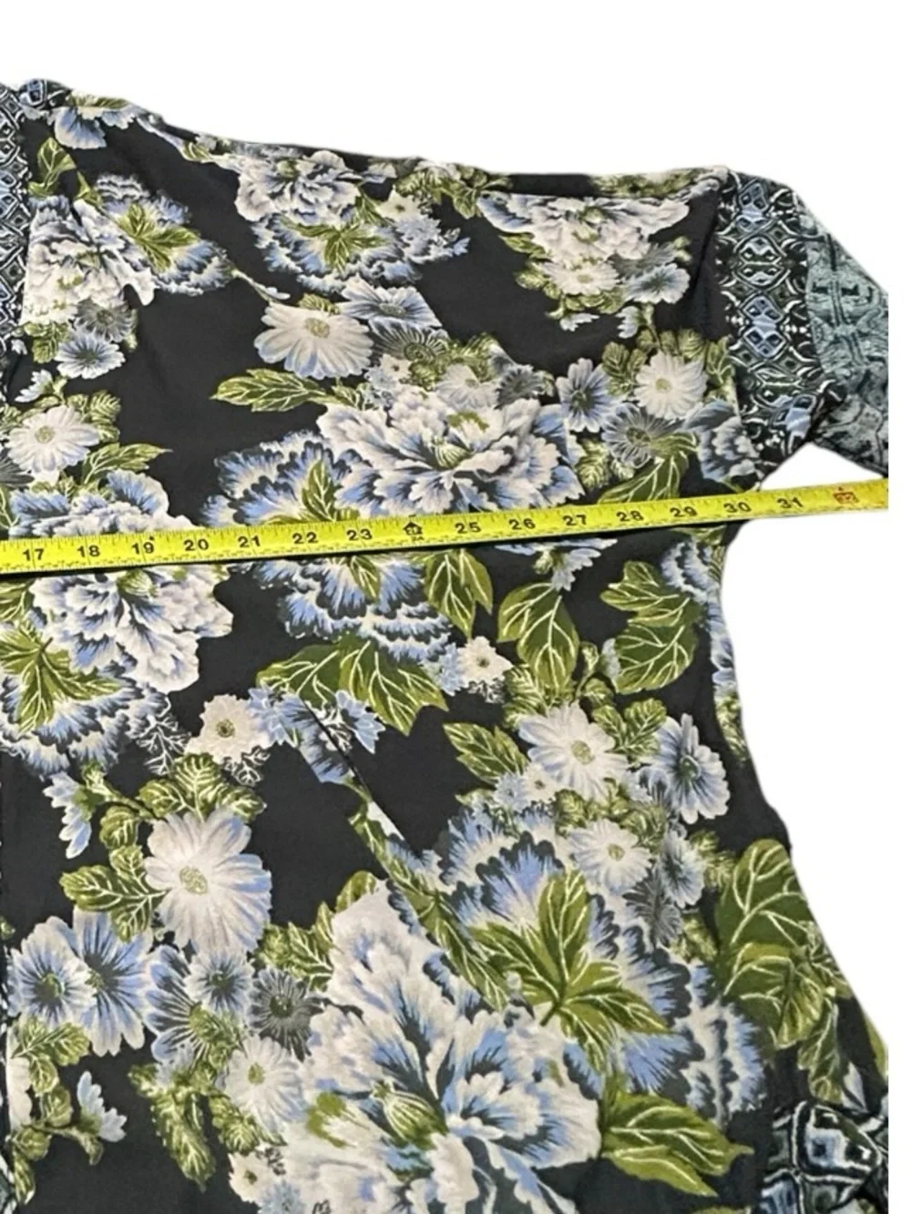 Free People Wildflower Kimono Floral Print Chiffon Zip Front Size M/L Cinch Tie